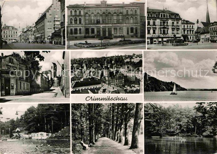 Crimmitschau See Allee Platz Kirche