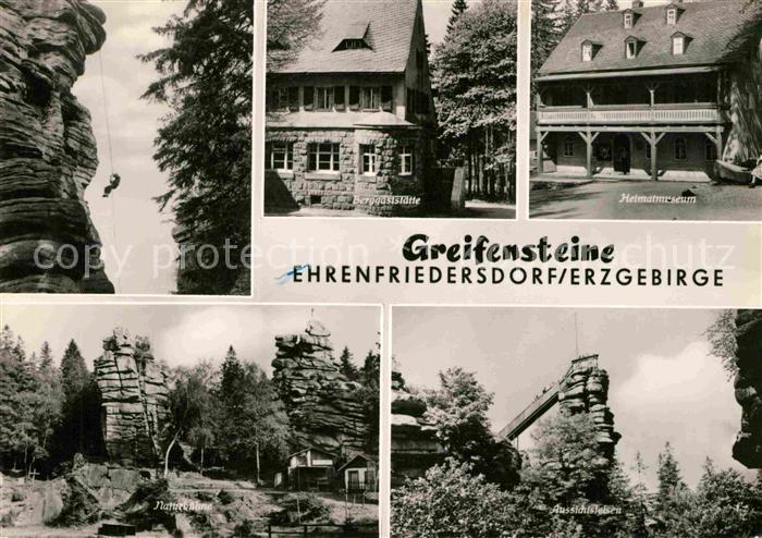 Ehrenfriedersdorf Erzgebirge Greifensteine Aussichtsfelsen Heimatmuseum Berggast