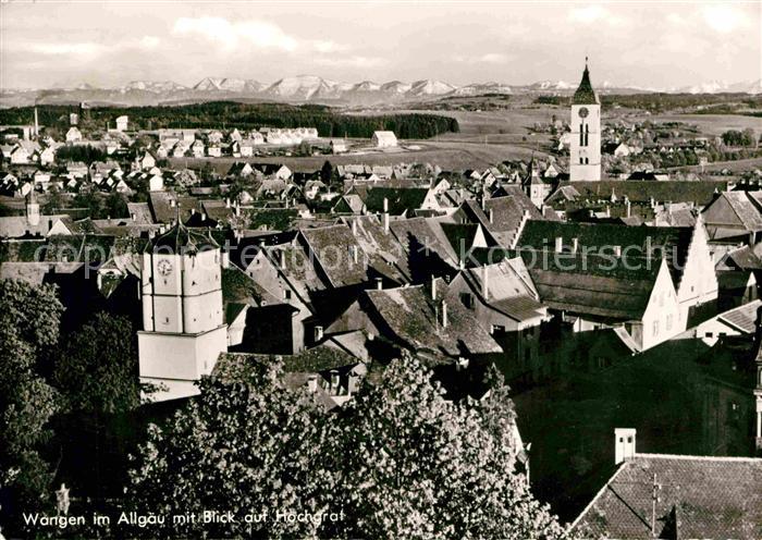 Wangen Allgaeu Blick auf den Hochgrat