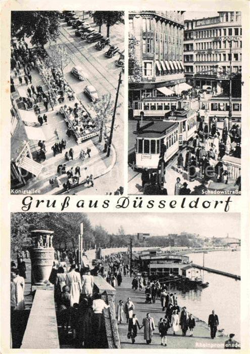 DuessELDORF  CITY Schadowstrasse Koenigsallee Rheinpromenade