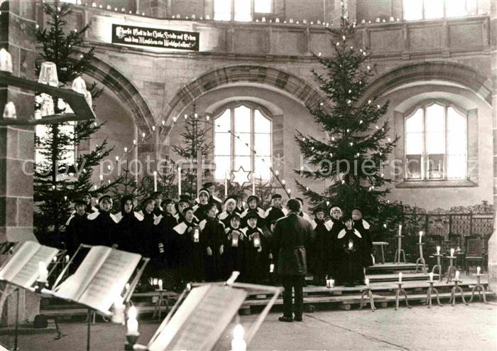 Schneeberg Erzgebirge Kurrendesingen in der Sankt Wolfgangs Kirche