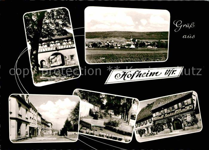 Hofheim Unterfranken Gesamtansicht Grossmansdorfer Tor Amtsgerichtsstrasse