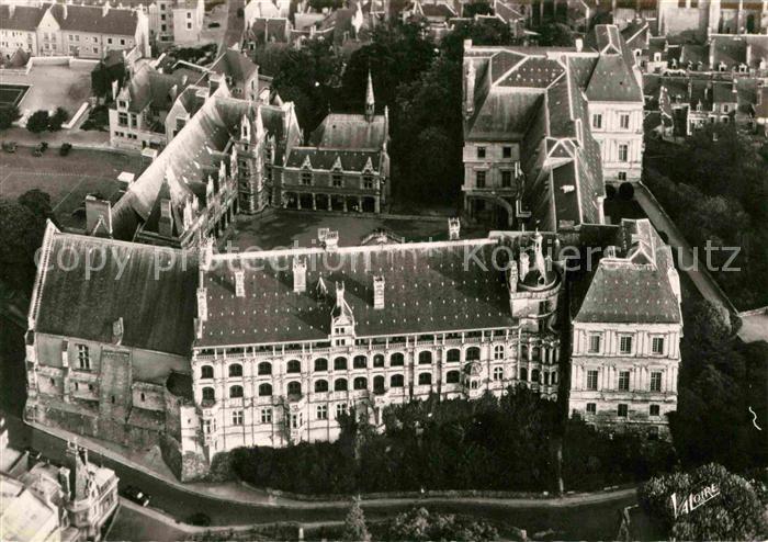 Blois 41 Chateau Aile Francois Ier vue aerienne