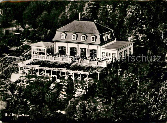 Bad Mergentheim Terrassenkaffe Waldeck Fliegeraufnahme