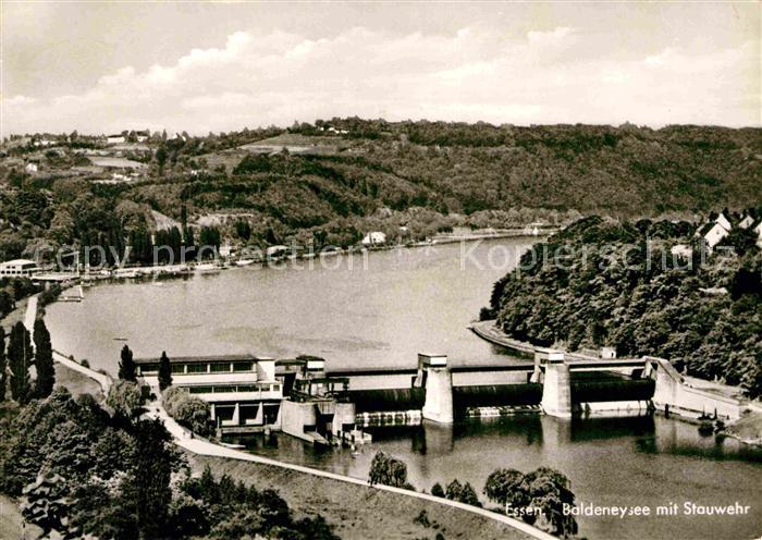 Essen Ruhr Baldeneysee mit Stauwehr
