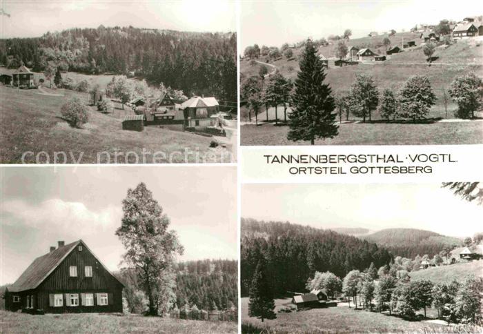 Gottesberg Tannenbergsthal Teilansichten Landschaftspanorama
