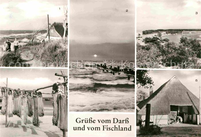 Darss Region Ostsee Steilkueste Ahrenshoop Sonnenuntergang Zingst Hohe Duene Pre