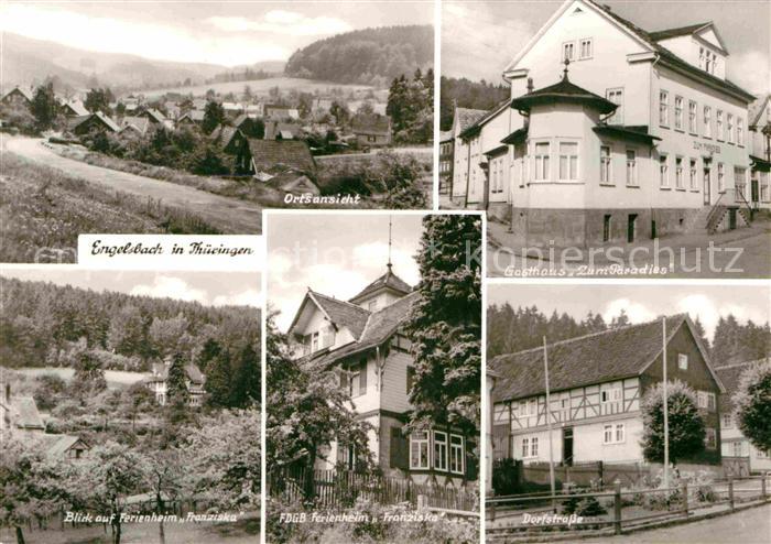 Engelsbach Ortsansicht Gasthaus Zum Paradies FDGB Ferienheime Dorfstrasse
