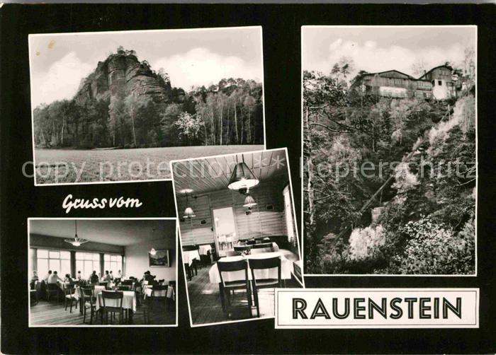 Rauenstein Saechsische Schweiz Felsen Gaststaette