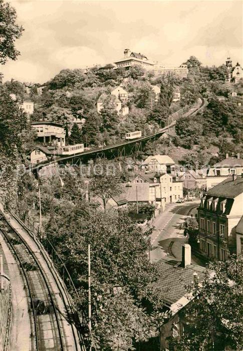 Loschwitz Blick zum Restaurant Luisenhof Standseilbahn