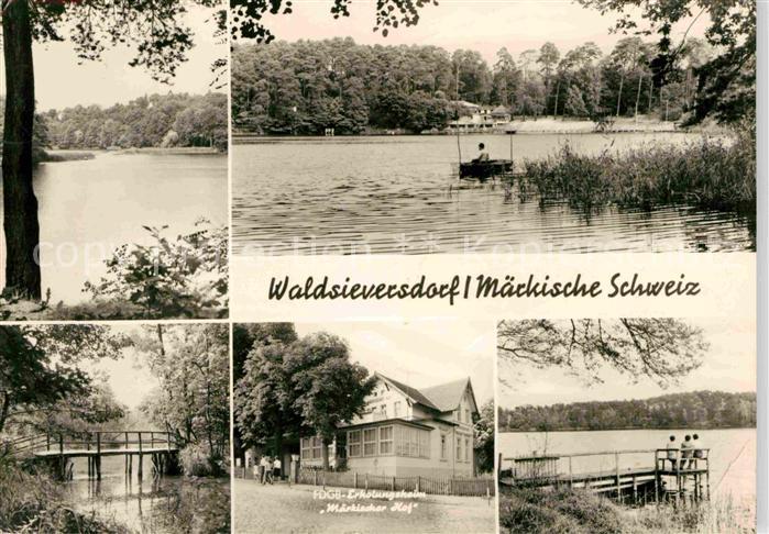 Waldsieversdorf FDGB Erholungsheim Maerkischer Hof See Steg Naturpark