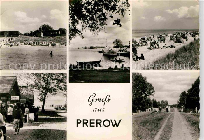 Prerow Ostseebad Strand Hafen Promenade
