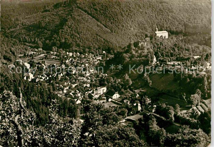 Schwarzburg Thueringer Wald Blick ins Tal