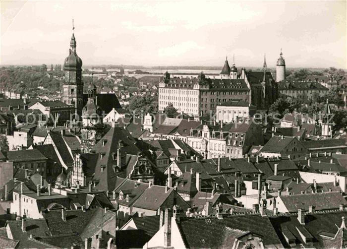 Altenburg Thueringen Panorama Blick vom Nikolaiturm