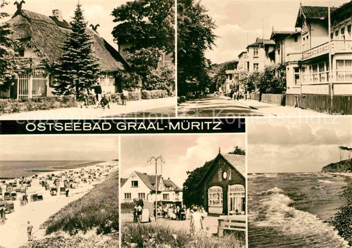 Graal-Mueritz Ostseebad Teilansichten Strand Kueste