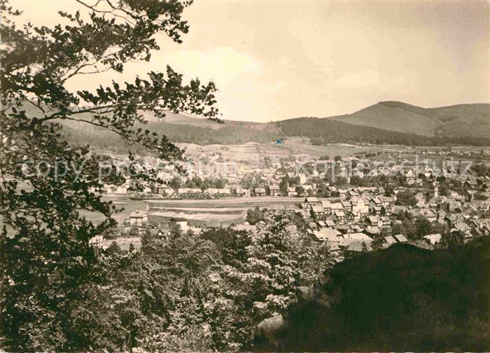 Zella-Mehlis Panorama Blick vom Schwarzen Kopf