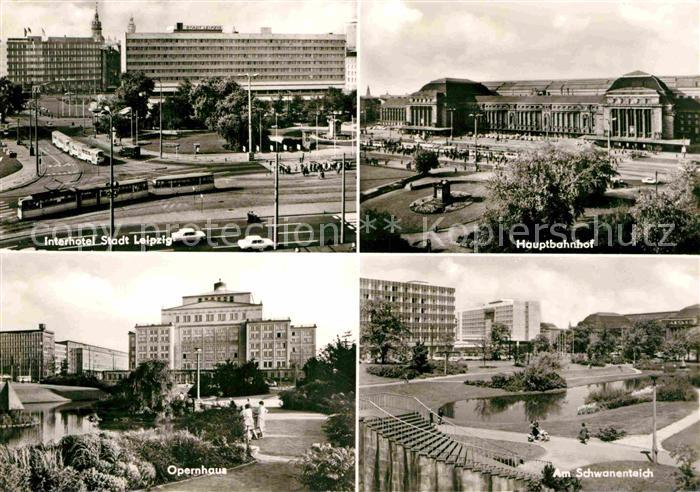 LEIPZIG Sachsen Interhotel Stadt Leipzig Hauptbahnhof Opernhaus Schwanenteich Me