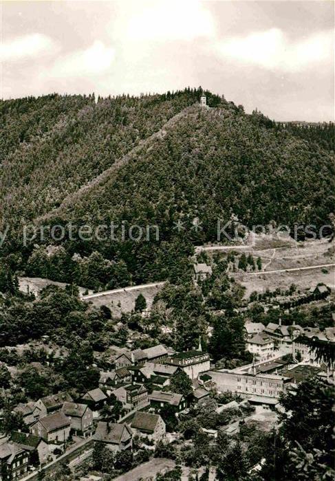 Sitzendorf Thueringen Blick zur Schoenen Aussicht