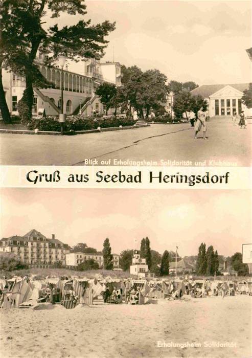 Heringsdorf Ostseebad Usedom Erholungsheim Solidaritaet Klubhaus Strand