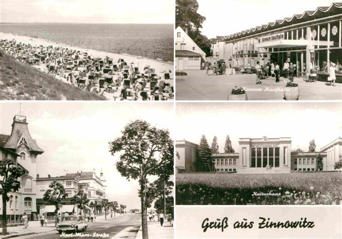 Zinnowitz Ostseebad Strand Konsum Kaufhalle Karl Marx Strasse Kulturhaus