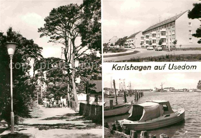 Karlshagen Weg zum Strand Strasse des Friedens Fischereihafen