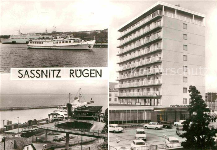 Sassnitz Ostseebad Ruegen Hafen Faehre Faehrbahnhof Ruegen Hotel