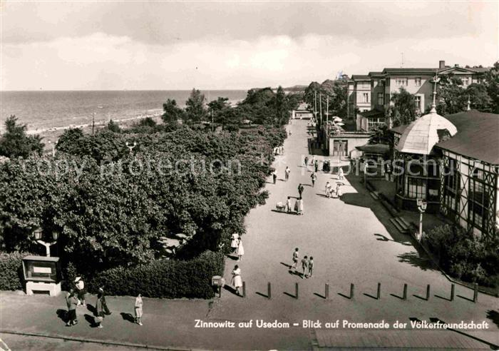 Zinnowitz Ostseebad Promenade der Voelkerfreundschaft