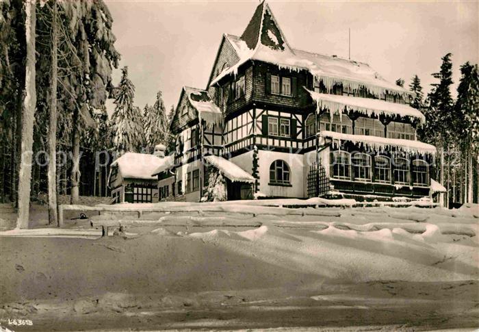 Friedrichroda Spiessberghaus Thueringer Wald im Winter