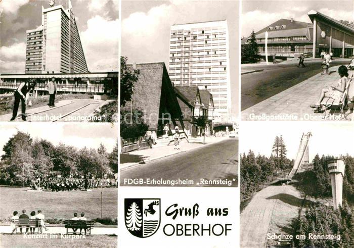 Oberhof Thueringen Interhotel Panorama FDGB Erholungsheim Rennsteig Grossgaststa