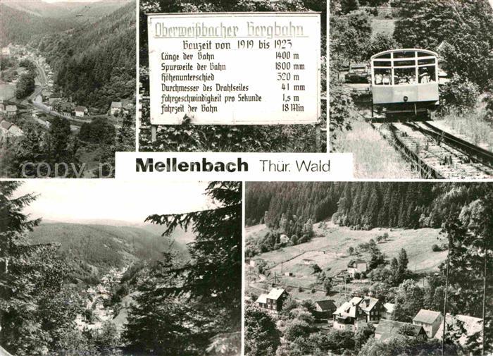 Mellenbach-Glasbach Oberweissbacher Bergbahn Teilansichten