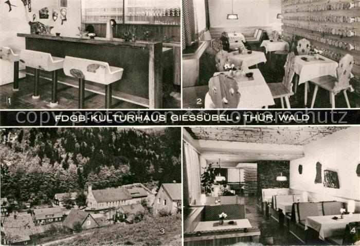 Giessuebel Schleusegrund FDGB Kulturhaus Waldbaudenbar Bauernwinkel Aussenansich