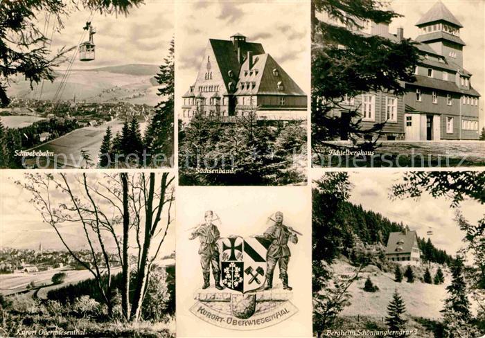 Oberwiesenthal Erzgebirge Schwebebahn Sachsenbaude Fichtelberghaus Bergheim Scho