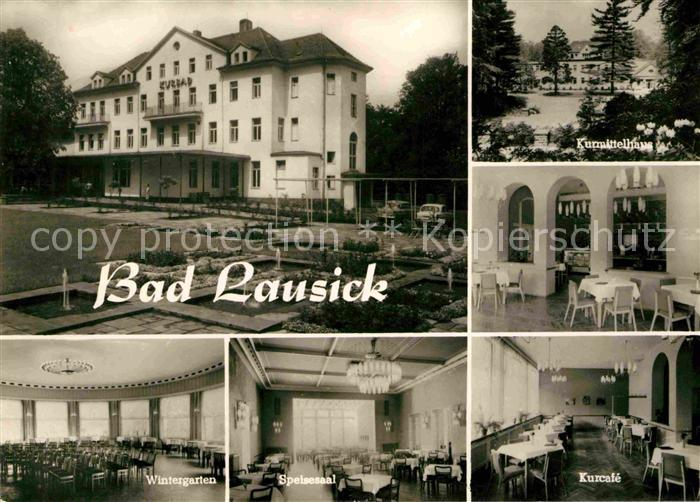 Bad Lausick Kurbad Kurmittelhaus Wintergarten Speisesaal Kurcafe
