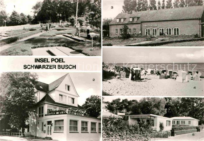 Insel Poel Minigolfanlage Konsum Gaststaette Seeblick HOG Schwarzer Busch Strand
