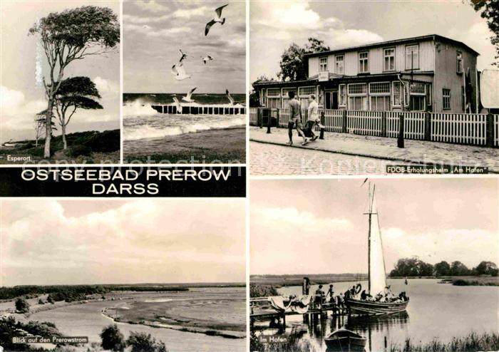 Prerow Ostseebad Esperort FDGB Erholungsheim Am Hafen Prerowstrom Hafen
