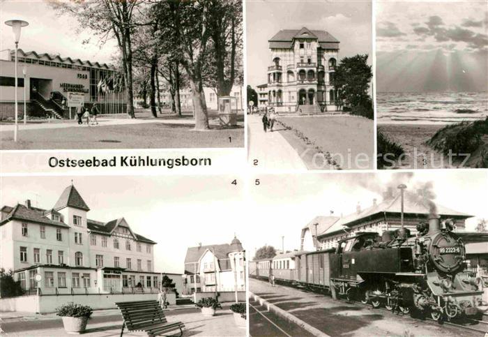 Kuehlungsborn Ostseebad FDGB Meerwasserschwimmhalle FDGB Erholungsheim Schloss a