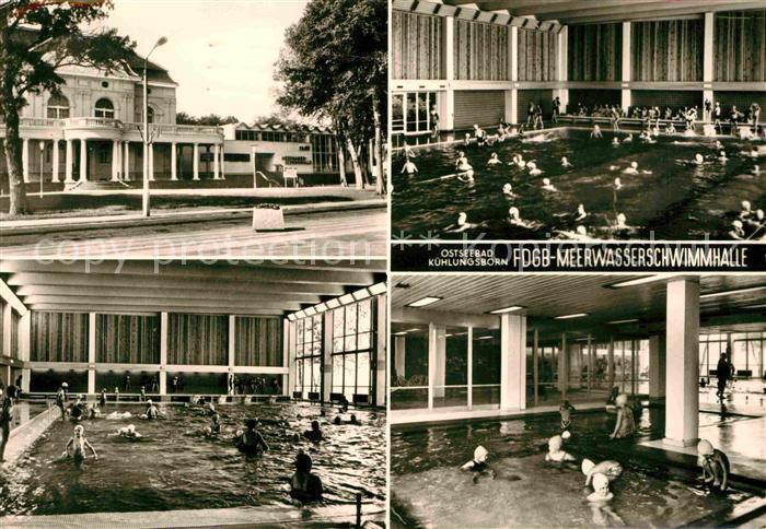 Kuehlungsborn Ostseebad Kurhaus FDGB Meerwasserschwimmhalle