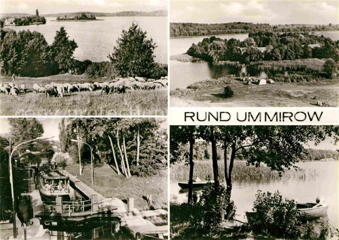 Mirow Seepanorama Schafherde Schleuse