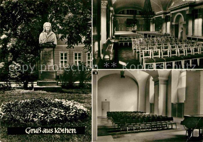 Koethen Anhalt Bachdenkmal Spiegelsaal im Schloss Bachsaal