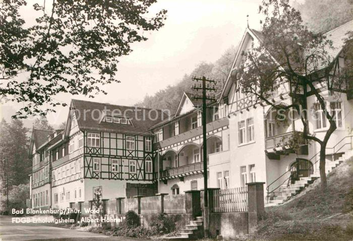 Bad Blankenburg FDGB Erholungsheim Albert Haehnel