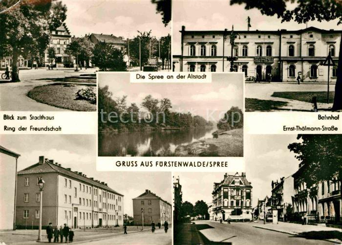 Fuerstenwalde Spree Stadthaus Spree Altstadt Bahnhof Ring der Freundschaft Thael