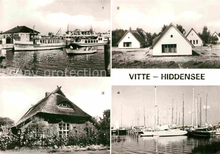 Vitte Hiddensee Hafen Feriendorf Blaue Scheune Jachthafen