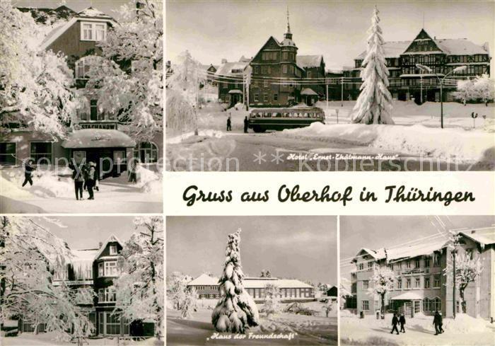 Oberhof Thueringen Hotel Ernst Thaelmann Haus Details Haus der Freundschaft