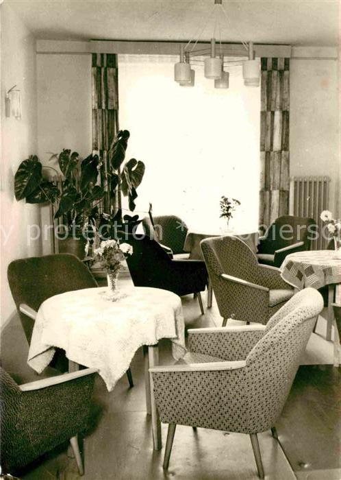 Baabe Ostseebad Ruegen Klubraum im Ferienheim VEB Brandenburg