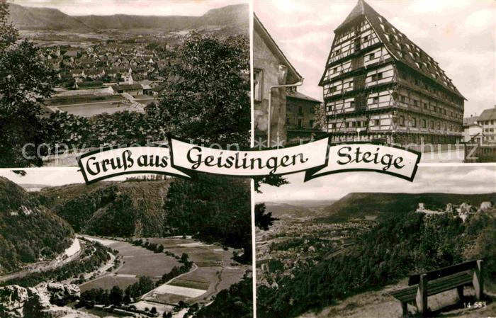 Geislingen Steige Fliegeraufnahme Fachwerkhaus