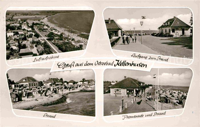 Kellenhusen Ostseebad Fliegeraufnahme Strandaufgang Promenade