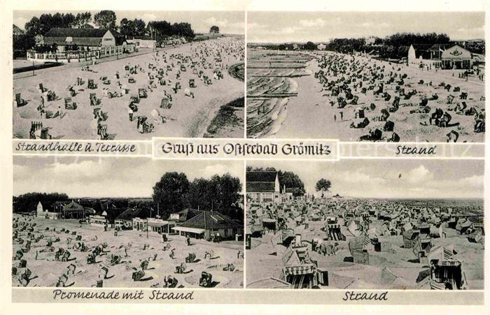 Groemitz Ostseebad Strand Promenade Strandhale