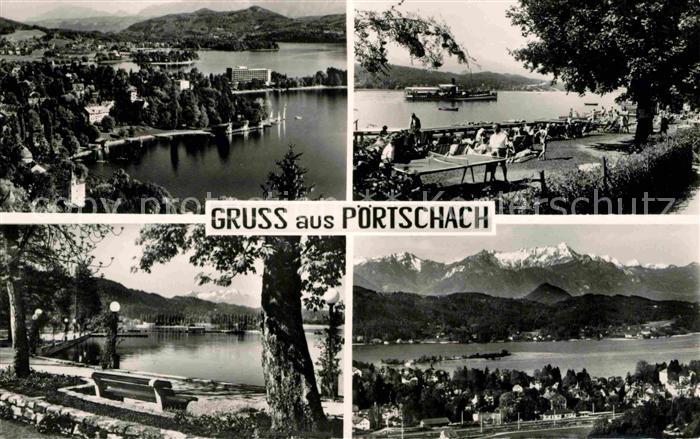 Poertschach Woerthersee Fliegeraufnahme Tischtennis Promenade