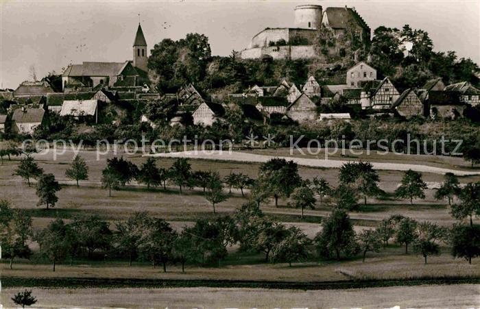 Otzberg Odenwald mit Burg Burgwirtschaft E. Faust