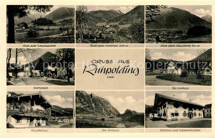 Ruhpolding Bayern Sonntagshorn Hochfelln Dorfstrasse Loedensee Kurhaus Heimatmus